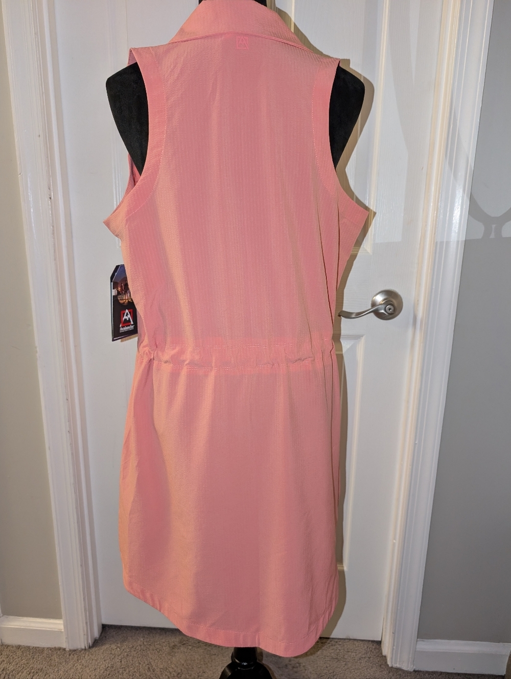 Avalanche Peach Blossom Sleeveless Collared Dress - Picture 5 of 6